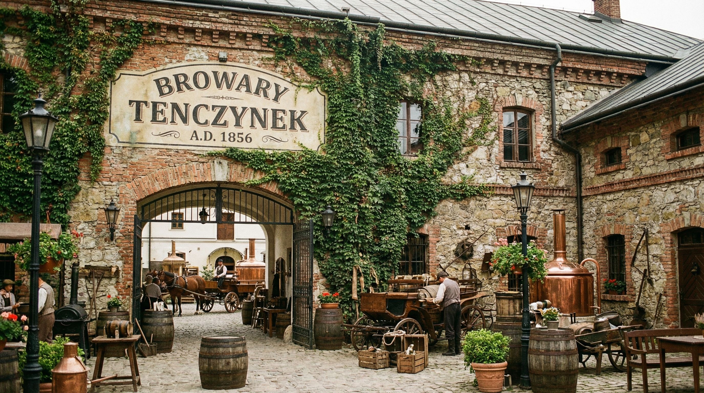 Zabytkowe budynki Browaru Tenczynek z 1856 roku